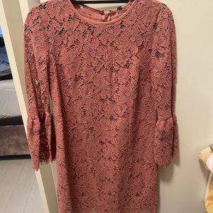Cute Pink Lace Dress perfect for work or a date night